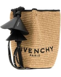 Givenchy - Mini Span Logo-Print Bucket Bag - Lyst