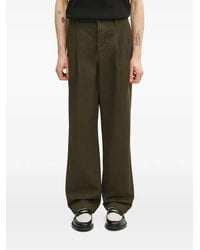 C.P. Company - Pleated Straight-Leg Trousers - Lyst