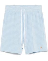 CASABLANCA - Velour Pintuck Shorts - Lyst