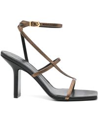 Lanvin - 95Mm Leather Sandals - Lyst