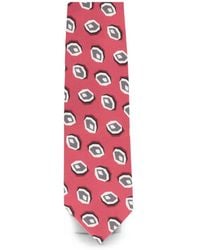 Isaia - 7 Fold Geometric-Print Tie - Lyst
