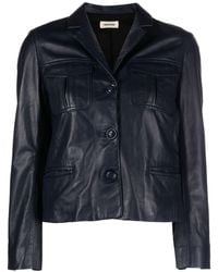 Zadig & Voltaire - Liams Leather Jacket - Lyst