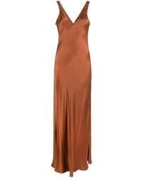 Voz - Vestido largo con cuello en V - Lyst