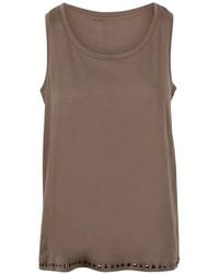 Max Mara - Stud-Embellished Tank Top - Lyst