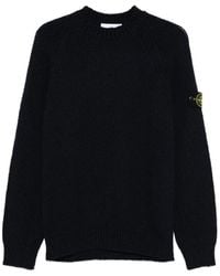 Stone Island - Crew-Neck Wool Sweater - Lyst
