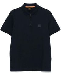 BOSS - Stretch-Cotton Slim-Fit Polo Shirt With Logo Patch - Lyst
