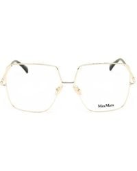 Max Mara Eyewear - Geometric-Frame Glasses - Lyst