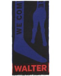 Walter Van Beirendonck - Graphic-Print Fringed Scarf - Lyst