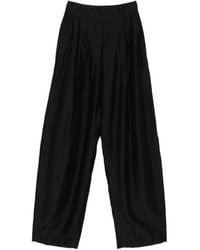 Thelatest - Wide-Leg Pleated Trousers - Lyst