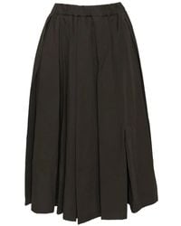 MSGM - Pleated Elasticated-Waist Skirt - Lyst