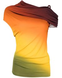 Monse - Off-Shoulder Jersey Top Met Ombré-Effect - Lyst