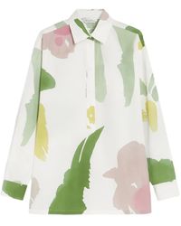 Max Mara - Camicia A Maniche Lunghe Con Stampa Astratta Verace - Lyst