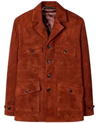 Paul Smith - Buttoned Suede Shirt Jacket - Lyst