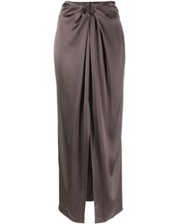 Nanushka - Draped Sarong Maxi Skirt - Lyst