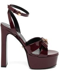 Versace - 140Mm Gianni Ribbon Sandals - Lyst