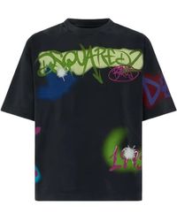 DSquared² - Graffiti-Print T-Shirt - Lyst