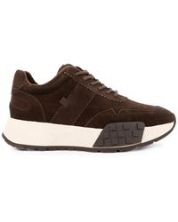 Linda Baumann - Suede Panelled Sneakers - Lyst
