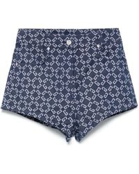 Givenchy - モノグラム 72 デニムショーツ - Lyst
