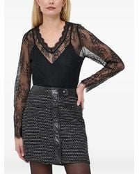 Morgan - Top Con Capa De Encaje - Lyst