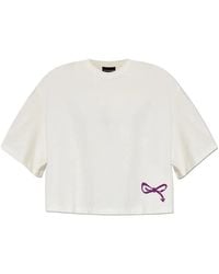 Emporio Armani - Logo-Print Oversized T-Shirt - Lyst