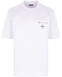 Fendi - T-Shirt With Pocket - Lyst