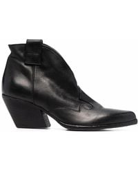 Elena Iachi - Western-Style Leather Boots - Lyst