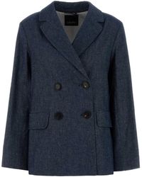 Max Mara - Blazer Con Doble Botonadura - Lyst