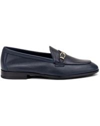 Frau - Buckle-Detail Leather Loafers - Lyst