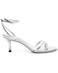 Jimmy Choo - Leo 65 Chocolate Suede Sandals - Lyst