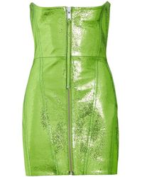 retroféte - Mini-jurk Met Metallic-effect - Lyst