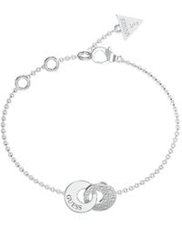 Guess - Pavé-Set Interlocking-Link Bracelet - Lyst