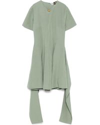 Loewe - Mini-Jurk Met Logoplakkaat - Lyst