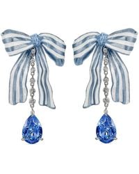 Anabela Chan - 18Kt Vermeil Gingham Sapphire And Diamond Earrings - Lyst