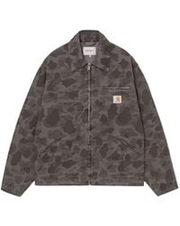 Carhartt - Duck Detroit Jacke mit Camouflage-Print - Lyst