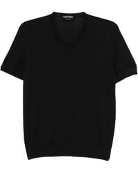 Tom Ford - V-Neck Knitted Tee - Lyst