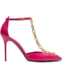 Balmain - Sync Shiny Pointed-Toe Pumps - Lyst