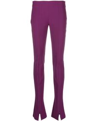 Sportmax - Zip-Cuff Slim-Fit Trousers - Lyst