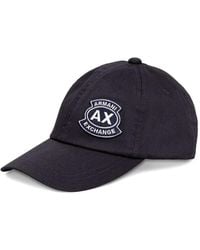 ARMANI EXCHANGE - Logo-Patch Baseball Cap - Lyst