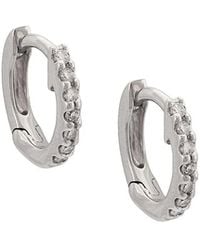 Dana Rebecca - 14Kt Diamond Huggie - Lyst