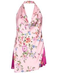 Liu Jo - Floral Satin Top - Lyst