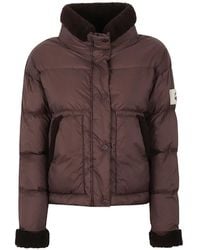 AFTER LABEL - Ande Quilted Shearling-Trim Jacket - Lyst