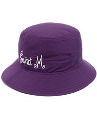 SAINT Mxxxxxx - Logo-embroidered Bucket Hat - Lyst