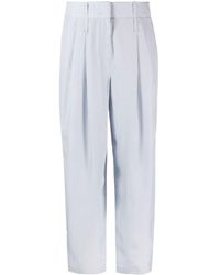 Giorgio Armani - Pantalones ajustados de seda - Lyst