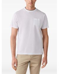 Hackett - T-Shirt En Piqué De Coton Mercerisé - Lyst