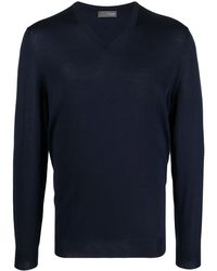 Drumohr - V-Neck Knitted Jumper - Lyst