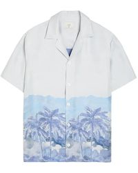 CHE - Cezane Palm-Tree Print Shirt - Lyst