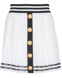 Balmain - Minigonna Plissé - Lyst