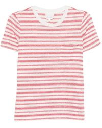 A.P.C. - Striped Pocket T-Shirt - Lyst