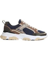 Just Cavalli - Textured Panelled Sneakers - Lyst