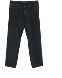 120% Lino - Alim Buttoned Trousers - Lyst